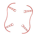 2PCS QR Propeller Bumper Guard For Parrot Bebop 2.0 Prop Protector Red