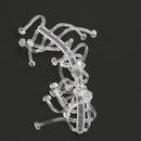 10pcs Carp Fishing Boilie Stop Clear Rubber Long Hair Rig Bait Stopper Carp
