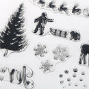 diy christmas winter transparent clear stamp for diy scrapbooking card making ES