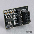 10pcs 3.3V Wireless Adapter Module Socket Adapter Board for 8Pin NRF24L01 A