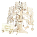 1Pcs Wood DIY Wishing Tree Wedding Supplies Guest