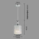 Modern Crystal Iron Ceiling Light Pendant Lamp Dining Room Chandelier Decor New