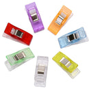 50Pcs/lot Fabric Tape Bias Maker DIY Foot Case Plastic Clip Hemming Sewing Tools