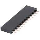10pcs 2.54mm Single Row Female Pitch Header Socket Connector PCB 12 Pin Str P3I3