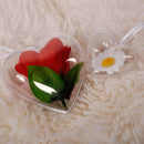 3Pcs 65/80/100mm DIY Clear Plastic Bath Bomb Mould Acrylic Mold Heart Shape New
