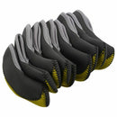 10 pcs / set Golf Iron Hoods, Pole cover Set (Gray + yellow) K4Z5