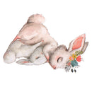 Cute Bunny Rabbit Patch Heat Transfer Iron On Transfer For Clothes Badge Sticke-