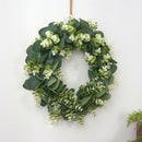 Round Natural Door Wreath Home Wall Green Leaf Garland Decors Romantic
