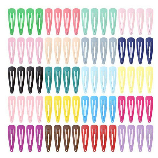 20Pcs/set Candy Color Snap Hair Clips Barrettes Girls Hairpins Hair Accessor ME
