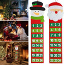 Christmas Non-Woven Fabric Calendar Hanging Countdown Calendar Door Wall Wi U8U7