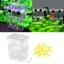 Clear Fish Hatchery Isolation Box and 100Pcs Air Valves