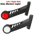 12-24V 24 LED Side Marker Light Outline Stalk Lamp for Trailer Truck Van Lo