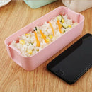 900Ml Healthy Material Lunch Box 3 Layer Wheat Straw Bento Boxes Microwave