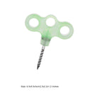 Outdoor 3 Holes Luminous Threaded Tent Peg Camping Cord Rope Fastener Nail