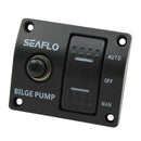 Boat Panel 3-Way Lighted Rocker Bilge Pump Switch 12V Off Automatic Manual