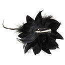 Rose Flower Hat Hair Clip Brooch Pin Black Party Lady Gift K4B9