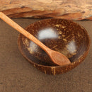 Eco-Friendly Organic Natural Coconut Shell Bowl Coconut Wood Tableware Spoon Set