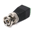 10 Male Coax CAT5 To Coaxial BNC Cable Connector adapter Camera CCTV Video Ba Gw