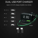 Digital LCD Display Dual USB Car Charger 3.0A Fast Charging Power Adapter