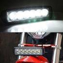 18W 2X 6inch Flood LED Work Light Bar Driving Lamp SUV Truck UTE Offro PVT