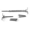 Stainless Steel Hand Swage Stud Turnbuckle Deck Toggle Tensioner Set for 3/