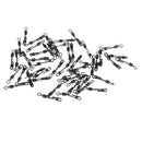 50pcs Side Line Rolling Swivels Fishing Tackle Fishhooks Fishing Connector