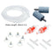 13pcs/Set Oxygen Airline Tubing Rubber 4m Hose Portable Fish Tank Home Aquarium