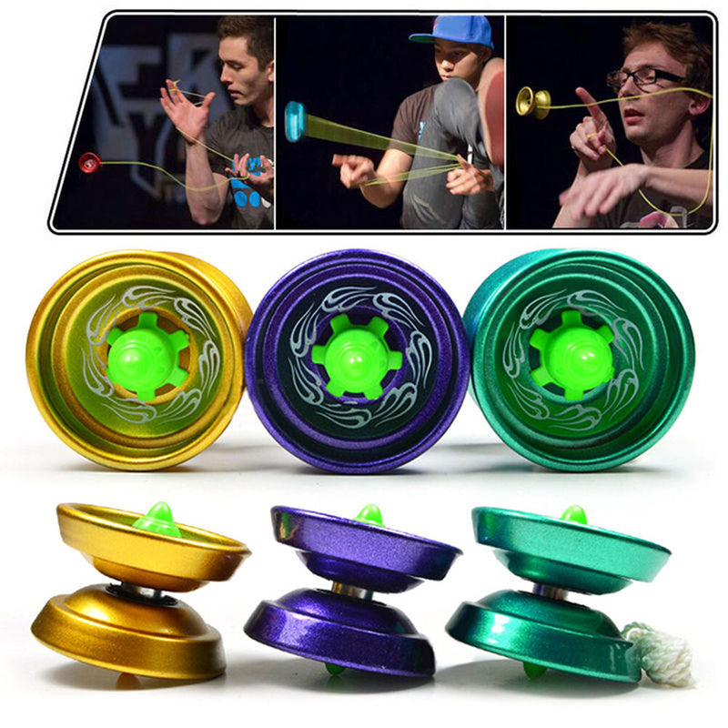 Cool Aluminum Design Professional YoYo Ball Bearing String Trick Alloy Kids BX