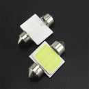 2pcs White 31mm COB8 LED Bulbs For Festoon Car Interior Dome Map Lights 12V