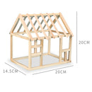 Log Cabin Unfinished Wood Cabin Kids Children Educational Toys Kids Play Fun