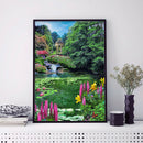 Full Round Drill Diamond Painting DIY Garden Lake 5D Rhinestone Picture Kit