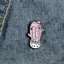 Cartoon Cute Potted Plant Brooch Badge Unisex Shirt Enamel Pins (Style 2)  A