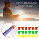 O-shaped Rubber Luminous Fishing Rod 100pcs Protective Cover Anti-slip Wrap Ring