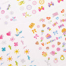 5Sheets Cartoon Kids Safety Nail Stickers DIY Makeup Nail Art Christmas Giftã€NME