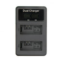 Mamen LP-E5 LPE5 LP E5 LI-ION USB LCD Dual Battery Charger for EOS Rebel XS