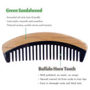 Hair Comb - Wide Tooth Wooden Detangling Comb for Curly Hair - No Static Sa