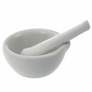 60mm Mini Porcelain Mortar and Pestle Mixing Grinding Bowl Set DIY Tool Whi