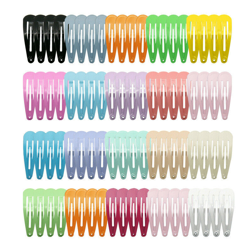 80PCS Hair Clips, 2 Inch Non-Slip Metal Hair Barrettes for Girls, Kids, Bab F6C5