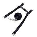 Nylon Adjustable Harness & Leash For Animals Black H1X3