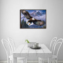 5D DIY Full Drill Diamond Painting Eagle Wings Cross Stitch Kit (30x40cm)