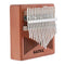 17 Keys Kalimba Mahogany Thumb Piano Mbira Keyboard Instrument Burlywood