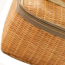 Imitation wicker lunch bag Practical bag insulated bag waterproof Lunch bag
