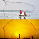 2.4M Durable Sinker Bait Outdoor Fishing Hand Casting Net Hand Cast Fish Ca