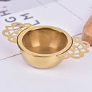 Stainless Steel Tea Strainer With Drip Bowl Traditional Hanging Infuser FilS Gw