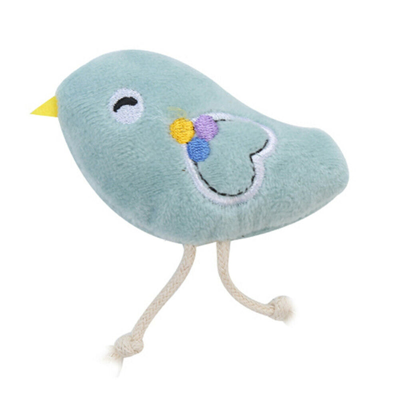 4pcs Animal Pet Grinding Catnip Toys Mini Cute Cat Plush Interactive Toys A