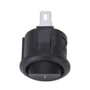 5 Pcs SPST Black Button On/Off Round Rocker Switch AC 6A/125V 3A/250V