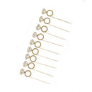 10X Diamond Ring Cupcake Toppers Engagement Wedding Party Table Decorations LJ