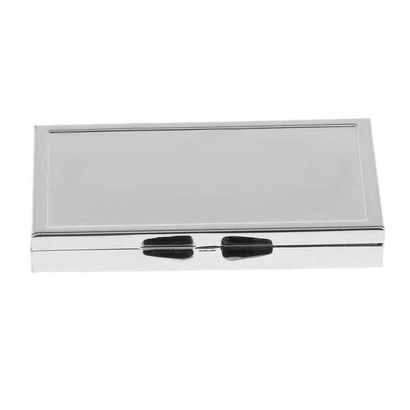 Mini Travel Metal Pill Box Medicine Organizer Container Tray Box Case Stora K7E1
