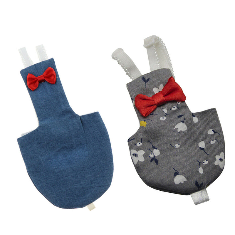 Set of 2 Fabric Cloth Washable Parrot Bird Diaper Nappy Waterproof Flight Suit