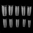 500x French Girls French False Nails Tips Full Cover for Salon Nail Design